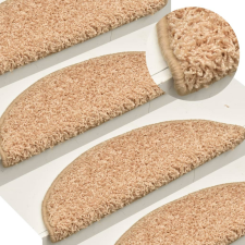  15 db aranyszínű lépcsőszőnyeg 65 x 21 x 4 cm lakástextília