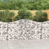  15 db íves horganyzott vas gabion kosár 200x30x100/120 cm