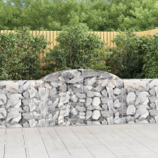 15 db íves horganyzott vas gabion kosár 300x30x80/100 cm kerti tárolás