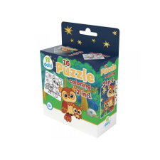 16 Darabos Színezos Puzzle 2 az 1-ben - Bagoly puzzle, kirakós