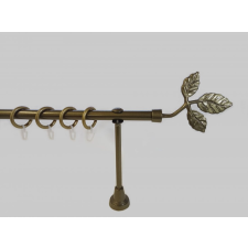  16 mm Ø karnis szett Tata, 1 soros, bronz, nyitott tartóval (160 cm) karnis, függönyrúd