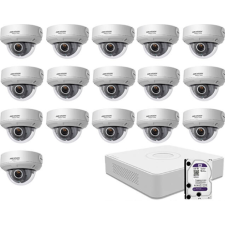 16 varifokális dome infrakamerás HIKVISION HDTVI megfigyelő kamera
