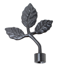  16mm PANNONIA karnishoz végzáró, TATA, fekete, 2 db / csomag karnis, függönyrúd