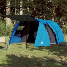 185T Taffeta 4-személyes kék kempingsátor 420x260x153 cm sátor