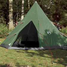  185T Taffeta 4-személyes zöld kempingsátor 367x367x259 cm sátor