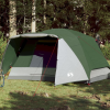  190T Taffeta 4-személyes zöld kempingsátor 350x280x155 cm