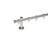 19 mm Ø Köln függönykarnis szett, 1 soros, inox, block tartóval (240 cm)