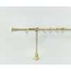 19 mm Ø Prato karnis szett, 1 soros, ecrü-gold, nyitott tartóval (300 cm)