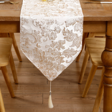  1 Elegáns Virágos Jacquard Asztalfutó lakástextília