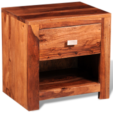  1-fiókos éjjeli szekrény / kis asztal paliszander tömör fából bútor
