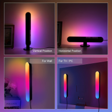  1 készlet Intelligens LED Fénysáv RGB megvilágítással izzó