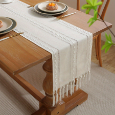  1db, fehér asztali futó party kellék