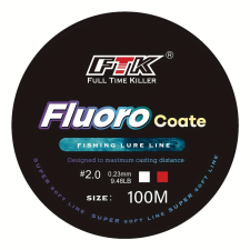  1db FTK 100m Fluorocarbon Bevonatú Nylon Monofil Horgászzsinór horgászzsinór