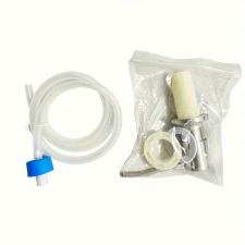  1db rozsdamentes acél mosogató szappanadagoló hosszabbító csővel fürdőszoba kiegészítő