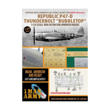 1MANARMY P-47D Thunderbolt Bubbletop repülőgép makett 1MA24DET002 makett