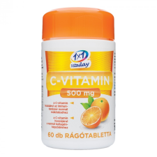  1x1 vitaday c-vitamin 500 mg rágótabletta 60 db vitamin és táplálékkiegészítő