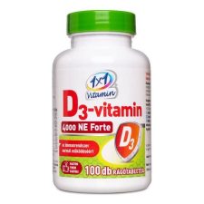 1x1 vitamin d3-vitamin 4000IU rágótabletta 100 db vitamin és táplálékkiegészítő