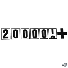  200000+ - Szélvédő matrica matrica