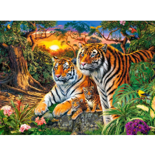 2000 darabos puzzle Tiger Family puzzle, kirakós