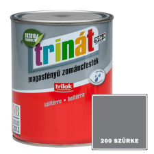 200 SZÜRKE - TRINÁT MAGASFÉNYŰ ZOMÁNCFESTÉK - 0,25 L zománcfesték