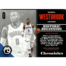 2017-18 Panini Chronicles # 75 Russell Westbrook gyűjthető kártya