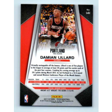 2017-18 Prizm Basketball Base # 141 Damian Lillard gyűjthető kártya