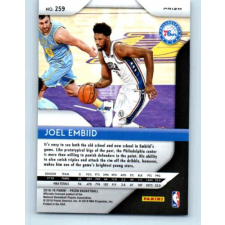 2018-19 Panini Prizm Silver # 259 Joel Embiid gyűjthető kártya