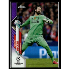 2019 Topps Chrome UEFA Champions League Purple #14 Alisson Becker 214/250 gyűjthető kártya