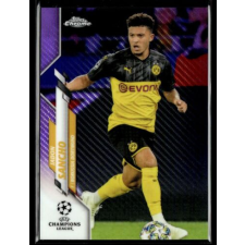  2019 Topps Chrome UEFA Champions League Purple Carbon Fiber #16 Jadon Sancho gyűjthető kártya