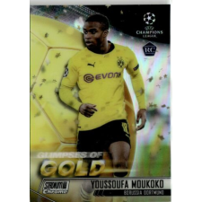  2020-21 Topps Stadium Club Chrome UEFA Champions League Glimpses of Gold #GG-YM Youssoufa Moukoko gyűjthető kártya