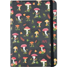 2025 Mushrooms Weekly Planner (16 Months, Sept 2024 to Dec 2025) naptár, kalendárium