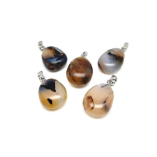  20/25mm Achát dendrites csepp medál medál