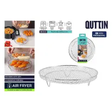  20 cm-es egymásra rakható kerek Airfryer rács Quittin kisháztartási gépek kiegészítői