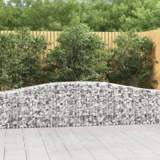  20 db íves horganyzott vas gabion kosár 400x30x60/80 cm kerti tárolás