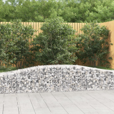 20 db íves horganyzott vas gabion kosár 400x50x40/60 cm kerti tárolás