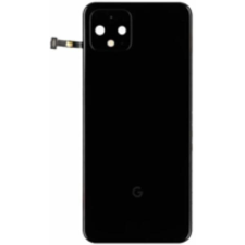 20GF2BW0002 Gyári akkufedél hátlap - burkolati elem Google Pixel 4, Fekete mobiltelefon, tablet alkatrész