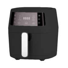  2400W légkeveréses sütő fekete fritőz