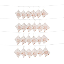 24 DAYS adventi kalendárium bojtokkal és pompomokkal karácsonyi dekoráció