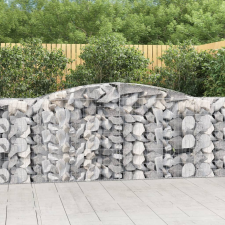 25 db íves horganyzott vas gabion kosár 400x50x100/120 cm kerti tárolás