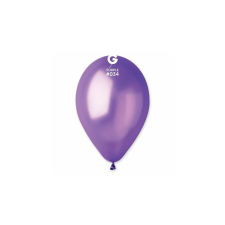 26 cm-es metál sötétlila gumi léggömb - 100 db / csomag party kellék