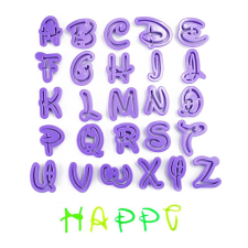  26 darabos fondant és marcipán kiszúró – Disney betű típus sütés és főzés