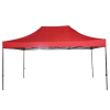 2,9 x 4,25 méteres összecsukható kerti pavilon - piros