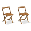  2 darabos összecsukható szék szett, Arredamenti Italia, Diana, cseresznyefa