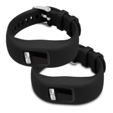 2 darabos pántszalag készlet Garmin Vivofit 4, kwmobile, szilikon, fekete, 50976.04 okosóra kellék