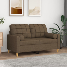  2 db barna szövet díszpárna Ø15 x 50 cm lakástextília