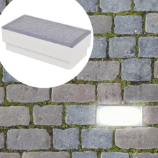  2 db LED földbe építhető izzó / kültéri lámpa 100 x 200 68 mm kültéri világítás