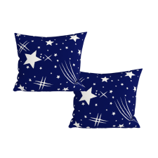  2 db mikroszálas dekoratív párnahuzat szett, ÉJSZAKAI ÉG 45x45 cm, kék lakástextília