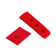  2 db rögzített melltartóhosszabbító készlet Chrysalis, szélesség 20 mm, Piros
