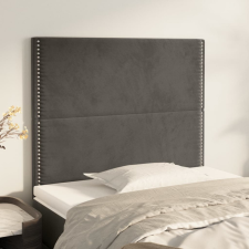 2 db sötétszürke bársony fejtámla 90x5x78/88 cm ágy és ágykellék