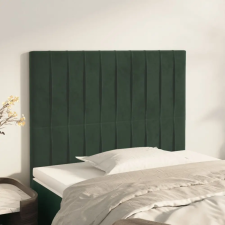  2 db sötétzöld bársony fejtámla 80 x 5 x 78/88 cm ágy és ágykellék